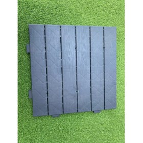 Resim Plastik Deck – Ahşap Görünümlü Zemin Kaplama Karosu (50X50 Cm) (4ADET) 