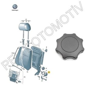 Resim Toledo Koltuk Ayar Kolu (Sırt Yatırma) 1J0881671F 6R0881671D 