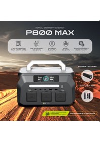 Resim Initial Entropy Energy 512wh 1600w Max. Lifepo4 Taşınabilir Güç Kaynağı Dahili Fener Ve Kablo Seti +4000 Döngü %99.99 Bms 