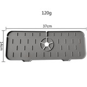 Resim Xiyyadms Mutfak Ve Banyo Su Filtresi Silikon Mat - Sudan Koruma, Kolay Kullanım, Dayanıklı Malzeme - Gri 120g 