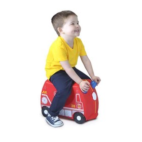 Resim Trunki Çocuk Bavulu - İtfaiye Aracı Frank 