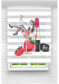 Resim Perdecizade Enxboy Eğlence Kız Dijital Baskılı Zebra Perde-cocuk Odası-stor Perde Pz-2608 Renkli 