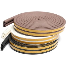 Resim Contacall Bondit 2'li Kauçuk Kapı ve Pencere Izolasyon Bandı Fitili Siyah Gri Beyaz Kahverengi 