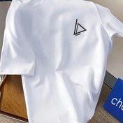 Resim MBDMBD Unisex Moda Tişört, Crew Neck, Yumuşak Polyester Örgü Kumaş ile Hafif Esneklik, Kalp Atışı Baskılı Rahat Yaz Tişörtü, Normal Kalıp, %95 Polyester %5 Elastan, 180gsm - Deniz Mavisi 