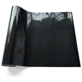 Resim Yüksek Parlak 6d Karbon Fiber Vinil Folyo Film Araba Çıkartma Koruyucu Çıkartma Araba 6d 50x152cm 1 Piece Set 