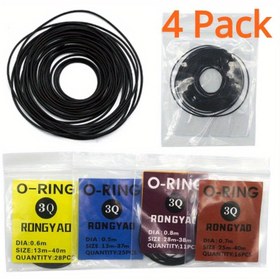 Resim 4 Paket 0.5Mm/0.6Mm/0.7Mm/0.8Mm Saat Kadranları İçin Küçük Poşetlerde Kauçuk Halkaları 