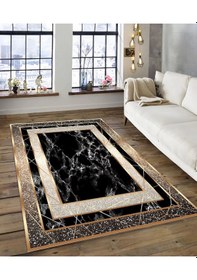 Resim Dijidekor Işıltı Koleksiyonu Model152 Süngerli Dijital Baskılı Saçaksız Mutfak Halısı Yolluk 