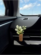 Resim Mi-ÇA HOME Şık Tasarım Mini Oto Kokusu | El Yapımı Mantar Saksı Çiçek Klima Süsü | Difüzör Klipsli 