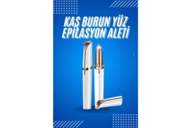 Resim Marsilyan Tüy Kıl Alma Kaş Bıyık Unisex Yüz Bakım Epilasyon Aleti Pilli 