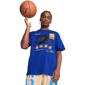 Resim Ancient Roars Erkek Mavi Basketbol T-Shirt 63066501 