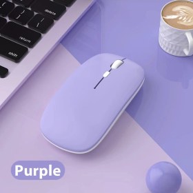 Resim Sneezy Xiaomi Tablet Şarj Edilebilir Sessiz Mouse Bluetooth + 2.4Hz Wifi Kablosuz Mouse Fare 