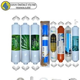 Resim Pemax Water Solutions Puricom Kapalı Kasa Su Arıtma Sertifikal 8'liB12 Alkali-Detox-Vontron Helixfil 4000 TDSMebran Mineral 