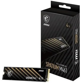 Resim Msı 4tb Spatıum M461 5000-4200mb/s M2 Nvme Gen4 Disk 