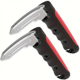 Resim Fochsia Kırmızı 2 Adet Yaşlılar Ve Engelliler İçin 3ü1 Arada Otomobil Kapı Tutamağı Destek Kolu 