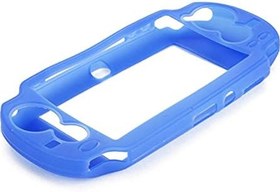 Resim OSTENT Sony PS Vita PSV için Koruyucu Silikon Yumuşak Kılıf Kapak Deri Çanta Kılıf Renk Mavi 