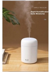 Resim Usb Buhar Makinası Hava Nemlendirici Siyah 