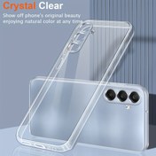 Resim Anti-Sarı Malzemeden Yapılmış, Crystal Clear Telefon Kılıfı, for Samsung for galaxy A56, A36, A26, A16, A06, A55, A15, A25, A35, S25 Edge, S24 Ultra, S23, S22 Plus, S21 FE, A12, A13, A14, A22, A23, A24 4G, A32, A33, A34, A52, A52S 5G, A53, A54, A04S, A04E ve A05S Modelleri İçin Tasarlanmış, Tam Lens Kamera Koruma ve Yüksek Şeffaf Yumuşak TPU Arka Kapak ile. 