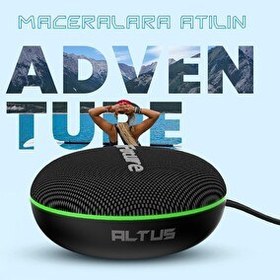 Resim HiFuture Altus Bluetooth 5.3 TWS Taşınabilir Hoparlör 10W IPX4 Suya Dayanıklı Kırmızı 