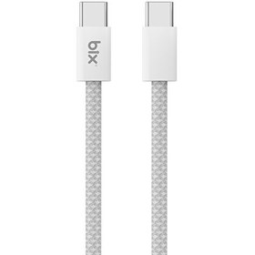 Resim Bix T4CC 65W Type-C to Type-C Örgülü Manyetik Tasarım Hızlı Şarj ve Data Kablosu 1 M Beyaz 
