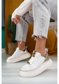 Resim Jista Beyaz Cilt Bağcıklı Spor Ayakkabı Beyaz 