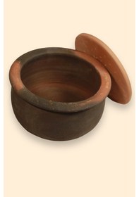 Resim Büyük Boy Toprak Kapaklı Güveç Tencere %100 Pişmiş Toprak 