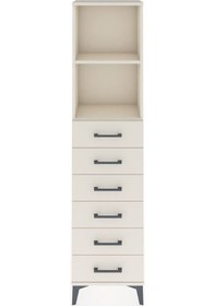 Resim Arges Dolap 2 Raflı 6 Çekmeceli 44x30x182 Aytaşı-aytaşı Aytaşı 