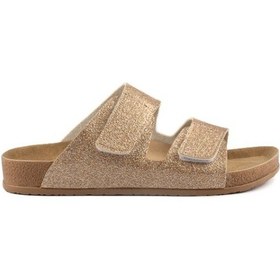 Resim Banty Lux Hafif Rahat Şık Kadın Terlik Altın 