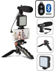 Resim Protonust Home Paket Kit Video Fotoğraf Çekim Bluetooth Kumandalı Işık Ring Youtuber Set 