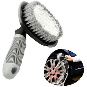 Resim Çok Amaçlı Araç Temizlik Fırçası Oto İç Ve Dış Yüzeyler, Koltuk, Halı, Torpido Ve Jant İçin Ergono 