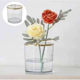 Resim Lijinxu Dekoratif Cam Vazo Yuvarlak Çiçek Ekran Masa Süsü Diğer 