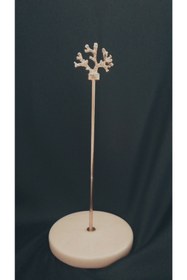 Resim Zeybek Marble Gerçek Mermer Rulo Kağıt Havluluk Gold Mercan Figürlü 