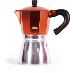Resim FeyzaDesign 240 ml Bakır Renkli Alüminyum Moka Pot Espresso Kahve Makinesi 