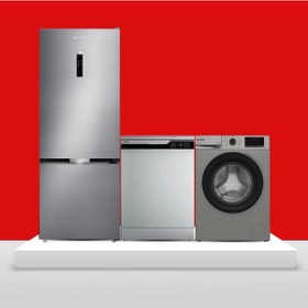 Resim Arçelik Buzdolabı 270475 EI - Bulaşık 6444OKI - Çamaşır 9120DMXS 3'lü Set 