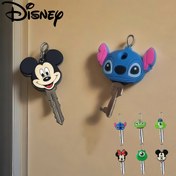Resim Disney stitch/Mickey/Minnie Sevimli Karikatür Anahtar Seti Anahtar Kolye Silikon Koruyucu Kolye Hediye Karikatür Çanta Kolye Dekoratif Küçük Hediye Anahtarı PVC Koruyucu Kapak, Gökkuşağı Mickey sevgi olduğu için temsil eder! 