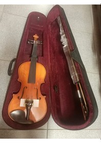 Resim Armajy003afe Mod. 4/4 Tam Boy Masif Ağaç Abanoz Hareli Keman Seti 