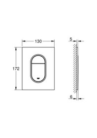 Resim Grohe Arena Cosmopolitan S Kumanda Paneli - 37624a00 Krom 
