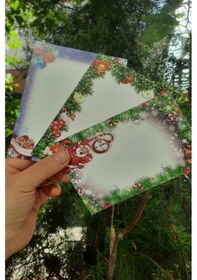 Resim 15 Adet 3 Model Yılbaşı Tebrik Kartı - Kuşe Kart - Hd Baskı - 10x15 Cm - Yılbaşı Hediye Mesaj Kartı 