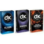 Resim Okey Prezervatif Klasik 10 Lu + Sımsıkı 10 Lu + Sıcak Temas 10 Lu 