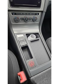 Resim Volkswagen Golf 7, 7.5 Karbon Desen Çakmaklık Giriş Kapağı Kırmızı Beyaz Mavi 