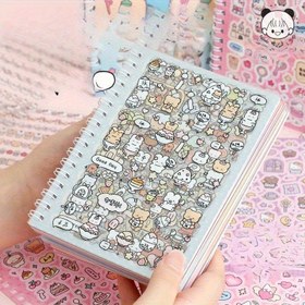 Resim 1 Paket Yeniden Kullanılabilir Sevimli Karikatür Sticker Kitabı - Renkli Hayvan ve Yiyecek Temalı Scrapbooking, Günlükler, Planlayıcılar için DIY Çıkartmalar - 14 Yaş Üstü Gençler & Yetişkinler için Eğlenceli Kağıt Sanatları, Günlük Süsleme, Planlayıcı Aksesuarları, Canlı Tasarım, Dayanıklı Çıkartmalar, Yaratıcı Projeler, Yüksek Kalite Yapışkanlık, Yaratıcı Hobi Severler 