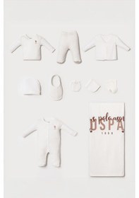 Resim U.s. Polo Assn. Kız Bebek Beyaz Hastane Çıkışı 10 Lu Set 5274-50063 Beyaz 