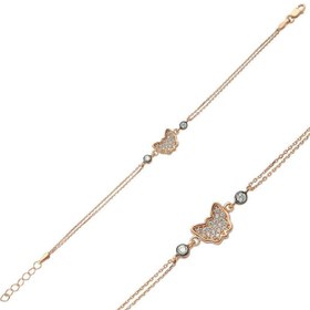 Resim Silver Rose Butterfly Women's Bracelet 