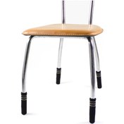 Resim Rogfer 4 Adet / Paketsandalye Ayakları Örme Kaymaz Zemin Koruma Kapağı Çizilmez Çorap Kapağı Siyah 