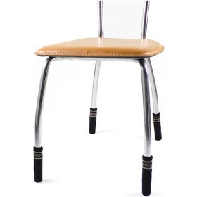 Resim Rogfer 4 Adet / Paketsandalye Ayakları Örme Kaymaz Zemin Koruma Kapağı Çizilmez Çorap Kapağı Siyah 