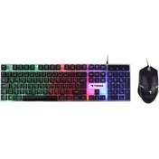 Resim Torima Gaming Rgb Işıklı Kablolu Q Klavye Ve Mouse Seti Siyah 