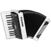 Resim Hohner A16512 Bravo II 48 Akordiyon (White Pearl) 