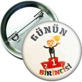 Resim Hediye Panayırı Günün Birincisi Öğrenci Rozeti 20'li 
