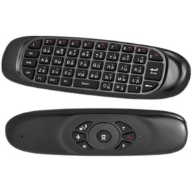 Resim Lvsqvr Kablosuz Air Mouse Mini Klavye Çok Fonksiyonlu 