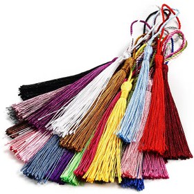 Resim 10 adet 70mm Asma İpi Püskül Püskül DIY Anahtarlık Küpe Kancaları Kolye Takı Yapımı Bulma Malzeme Aksesuarları 