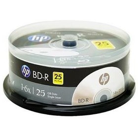 Resim HP Blu-Ray BD-R 6X 25GB 25Li Cake Box Printable 
